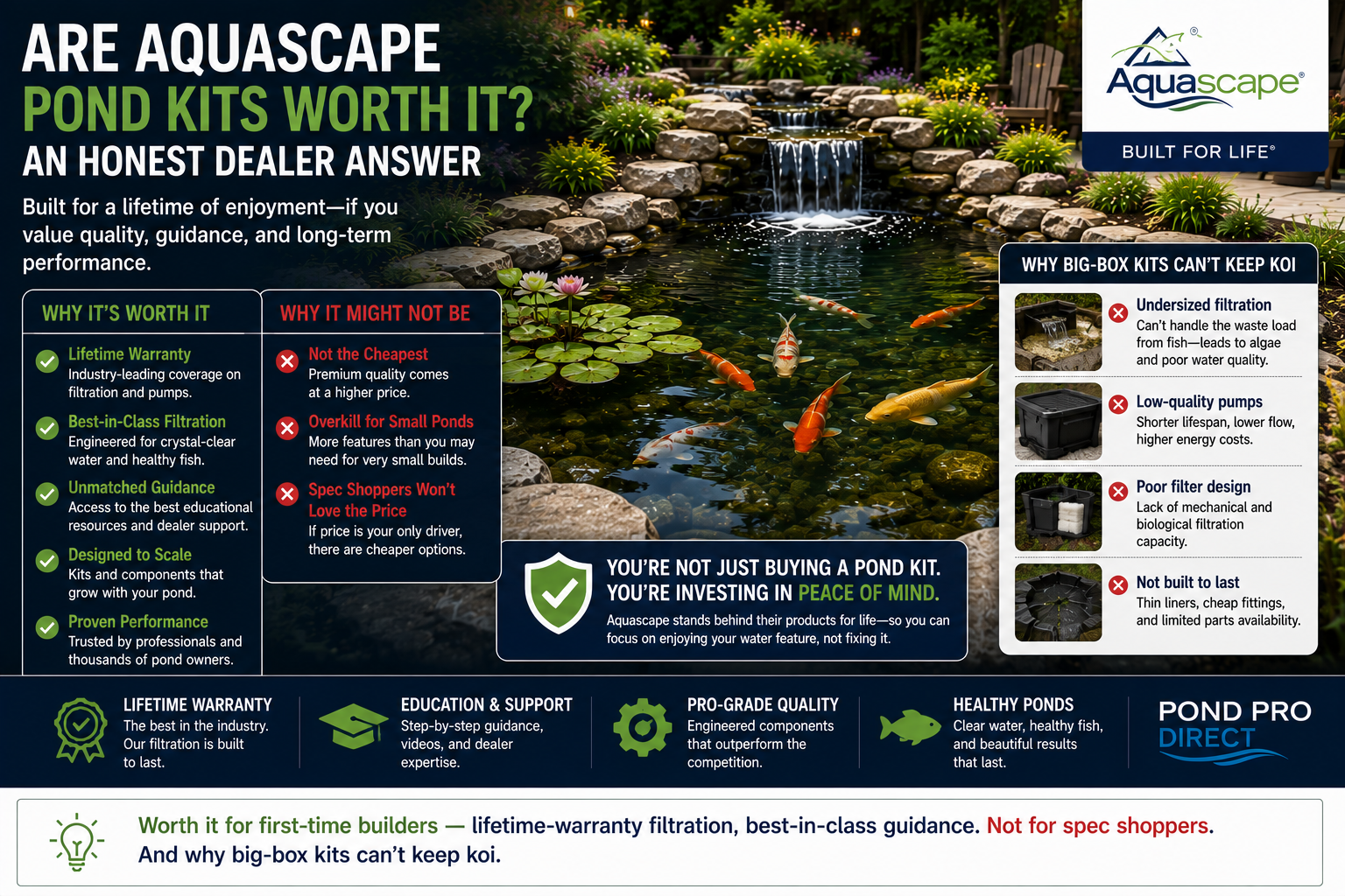 Are Aquascape Pond Kits Worth the Money? An Authorized Dealer's Honest Answer
