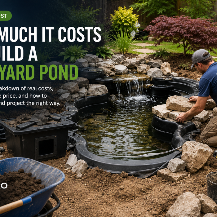 How Much Does It Cost to Build a Backyard Pond? Kit vs. Pro, All-In (2026)
