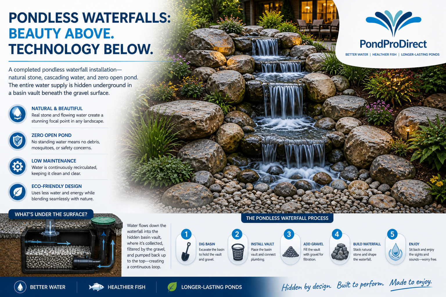 How to Build a Pondless Waterfall: Step-by-Step DIY Guide
