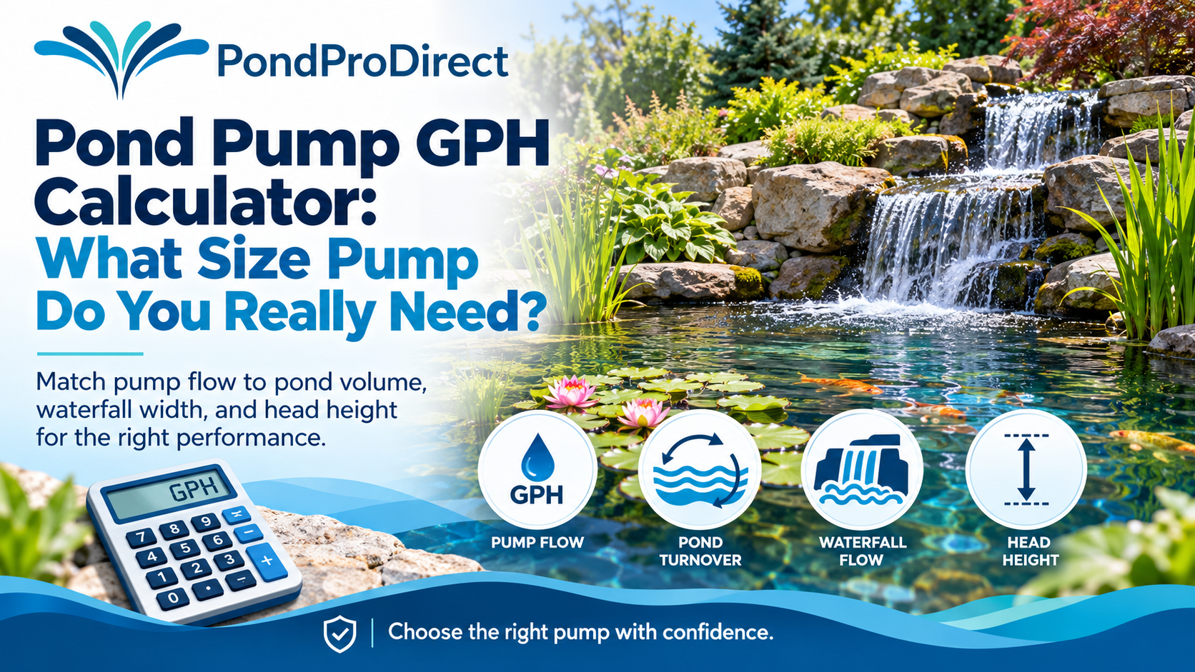 Pond Pump GPH Calculator: What Size Pump Do You Really Need?