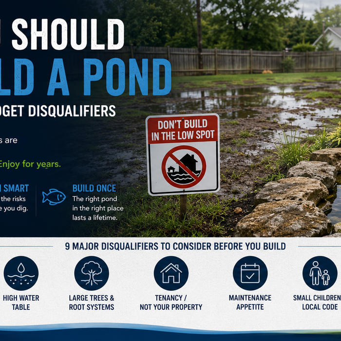 When You Should NOT Build a Pond: Site, Lifestyle, and Budget Disqualifiers