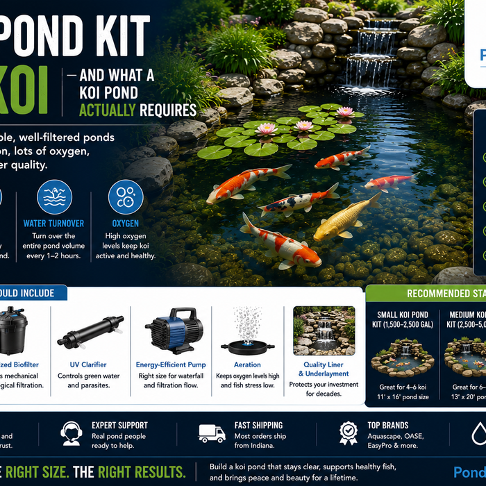Best Pond Kit for Koi — and What a Koi Pond Actually Requires