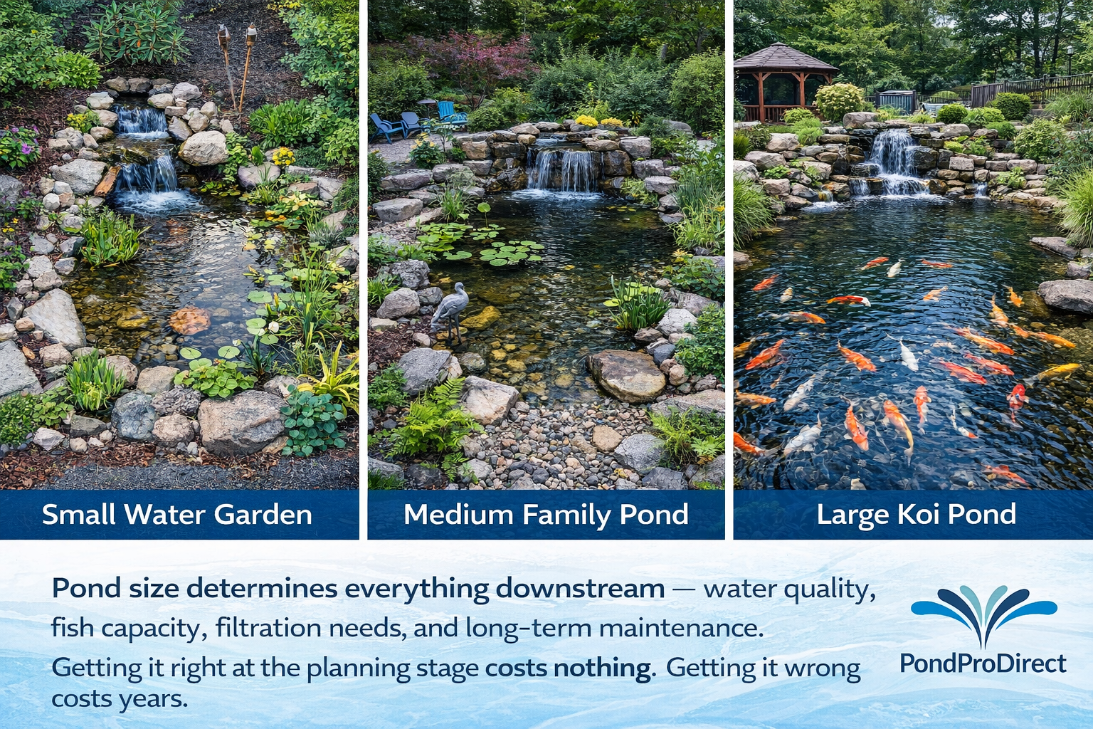 What Size Pond Do I Need? The Complete Sizing Guide