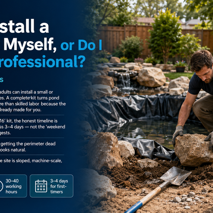 Can I Install a Pond Kit Myself, or Do I Need a Professional? (Real Install Hours)