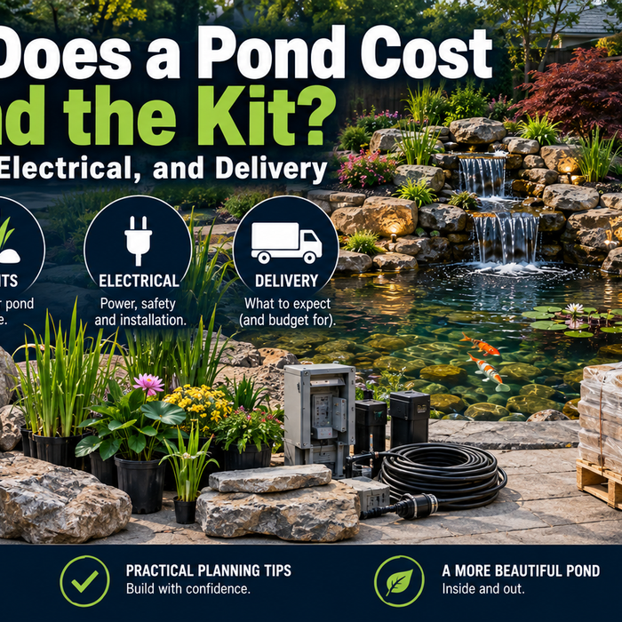 What Does a Pond Cost Beyond the Kit? Rock, Plants, Electrical, and Delivery