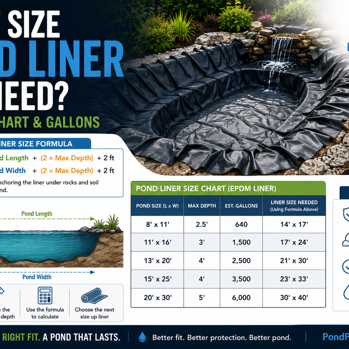 What Size Pond Liner Do I Need — and How Many Gallons Will My Pond Hold?