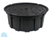 Blue Thumb AB36AB 36" Round AquaBox Waterfall Basin – Pondless Waterfall Reservoir for Disappearing & DIY Water Features