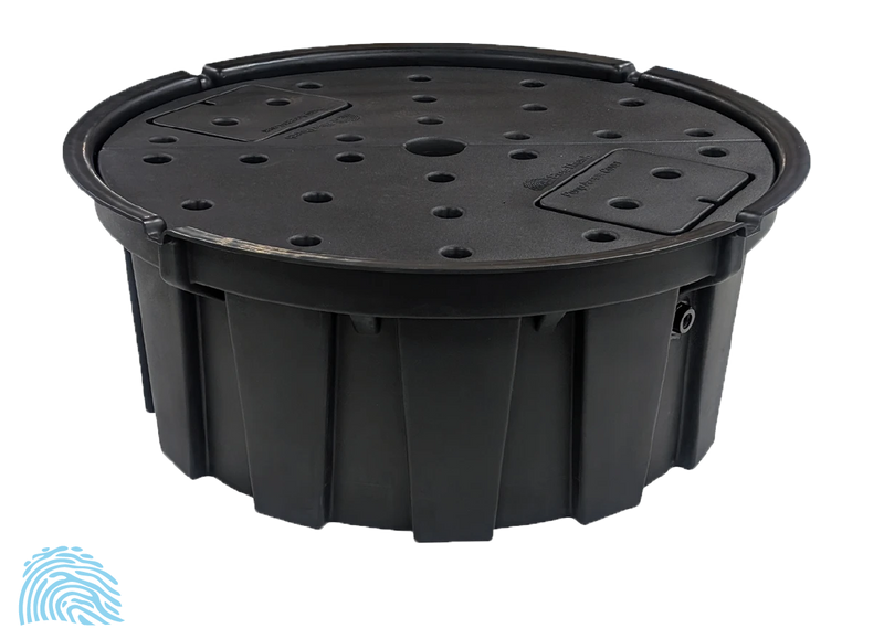 Blue Thumb AB36AB 36" Round AquaBox Waterfall Basin – Pondless Waterfall Reservoir for Disappearing & DIY Water Features