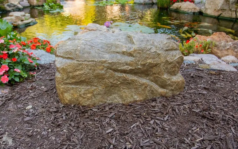 FAUX ROCK COVER SMALL- 25" L X 15" W (63.5 X 38 CM)