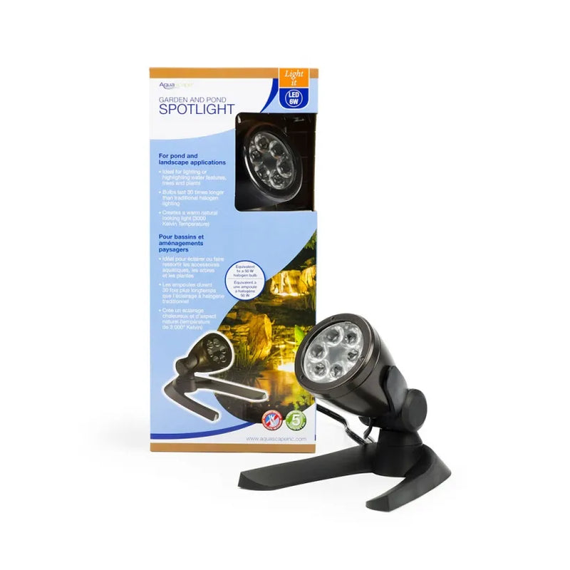 Aquascape 84047 3-Watt LED Spotlight – 6-Pack | Pond & Landscape Lighting