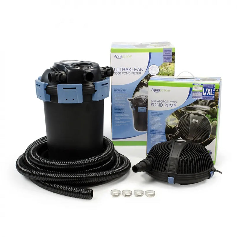Aquascape 95060 – UltraKlean 3500 Pond Filtration Kit (Complete UV + Pump System)
