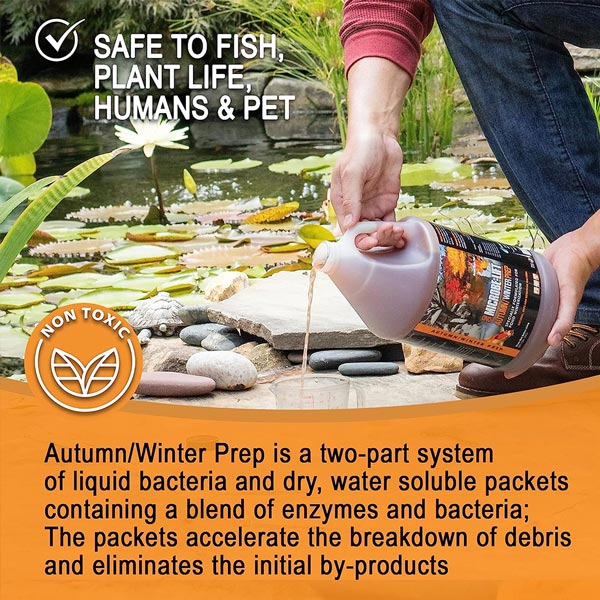 Microbe-Lift Autumn / Winter Prep – Quart | Cold Weather Pond Bacteria