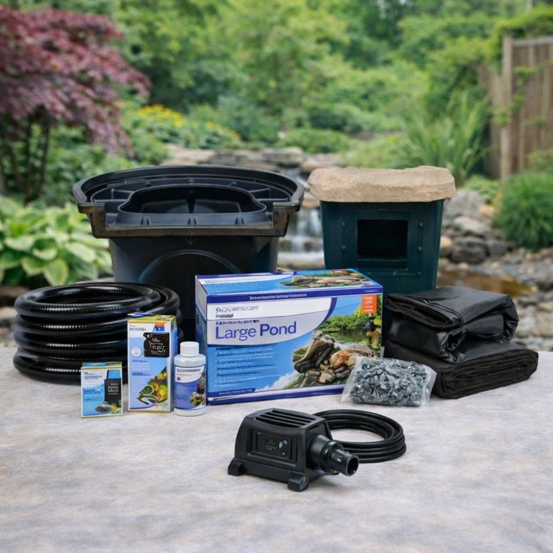 Aquascape 53036 Large Pond Kit – 21' x 26' Pond w/ AquaSurge 4000–8000 Pump