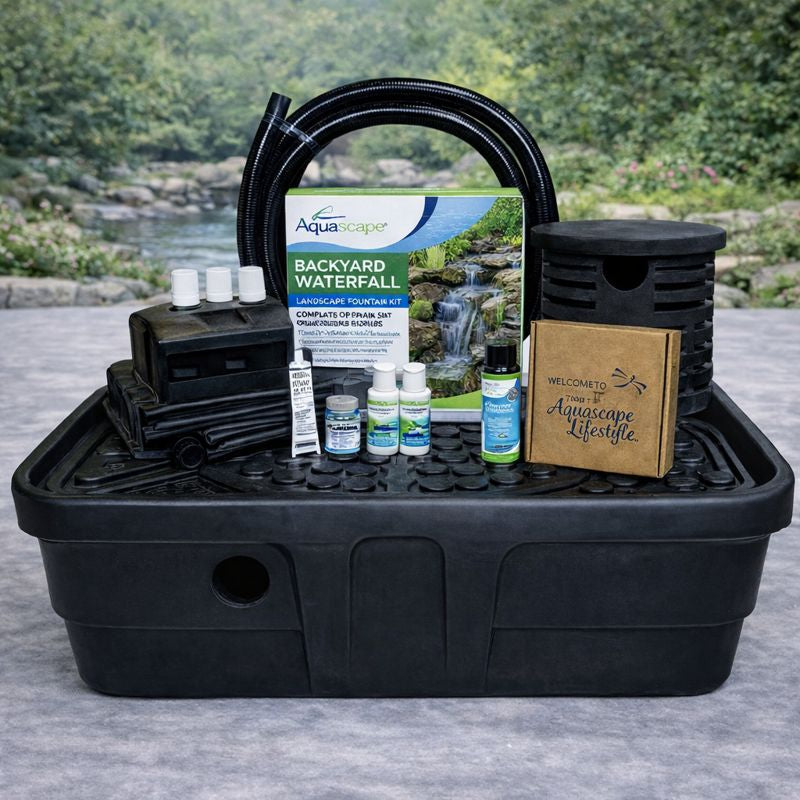 Aquascape 83013 Backyard Waterfall Landscape Fountain Kit – Complete DIY Pondless Waterfall System