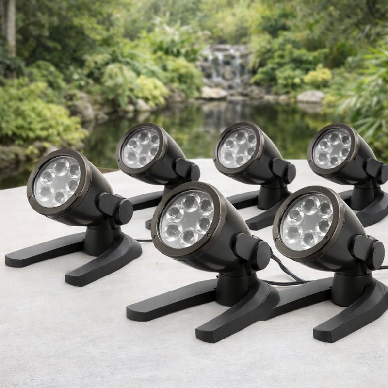Aquascape 84047 3-Watt LED Spotlight – 6-Pack | Pond & Landscape Lighting
