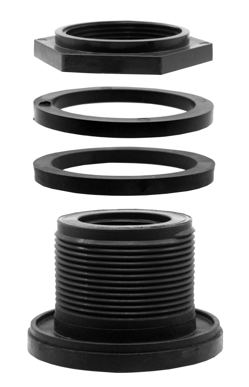 EasyPro BF150N – 1.5" Heavy-Duty Bulkhead Fitting (3" Hole Size)