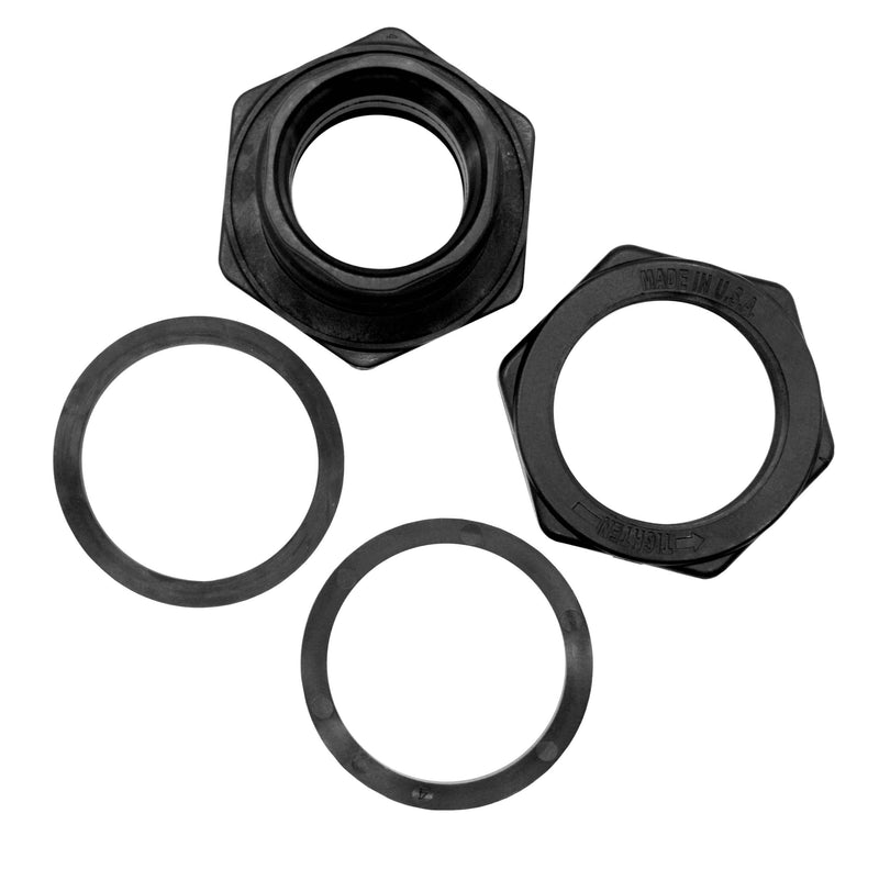 EasyPro BF200N – 2" Heavy-Duty Bulkhead Fitting (3" Hole Size)