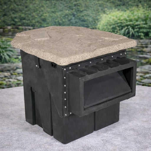 Blue Thumb PB1144 15" Elite Pond Skimmer Box with Natural Rock Lid