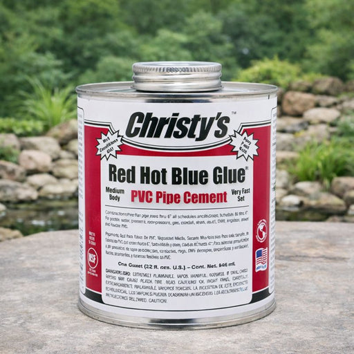 Christy’s Red Hot Blue Glue PVC Cement LVOC – 32 oz