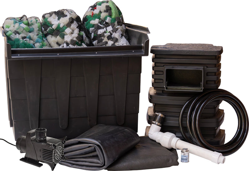 EasyPro Eco-Series Pond Kit 15' x 20' – Complete Koi & Water Garden System with Skimmer, BioFalls & Pump