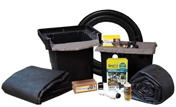 EasyPro ES16AFB Pro-Series 11' × 16' Small Pond Kit – Complete Koi & Water Garden System with Skimmer, AquaFalls & Pump