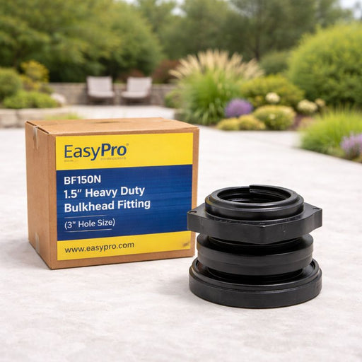 EasyPro BF150N – 1.5" Heavy-Duty Bulkhead Fitting (3" Hole Size)