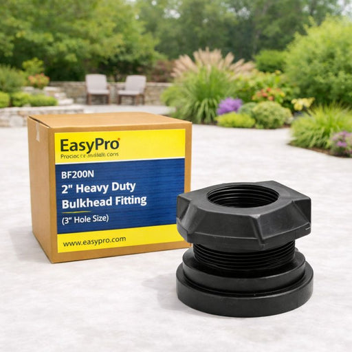EasyPro BF200N – 2" Heavy-Duty Bulkhead Fitting (3" Hole Size)