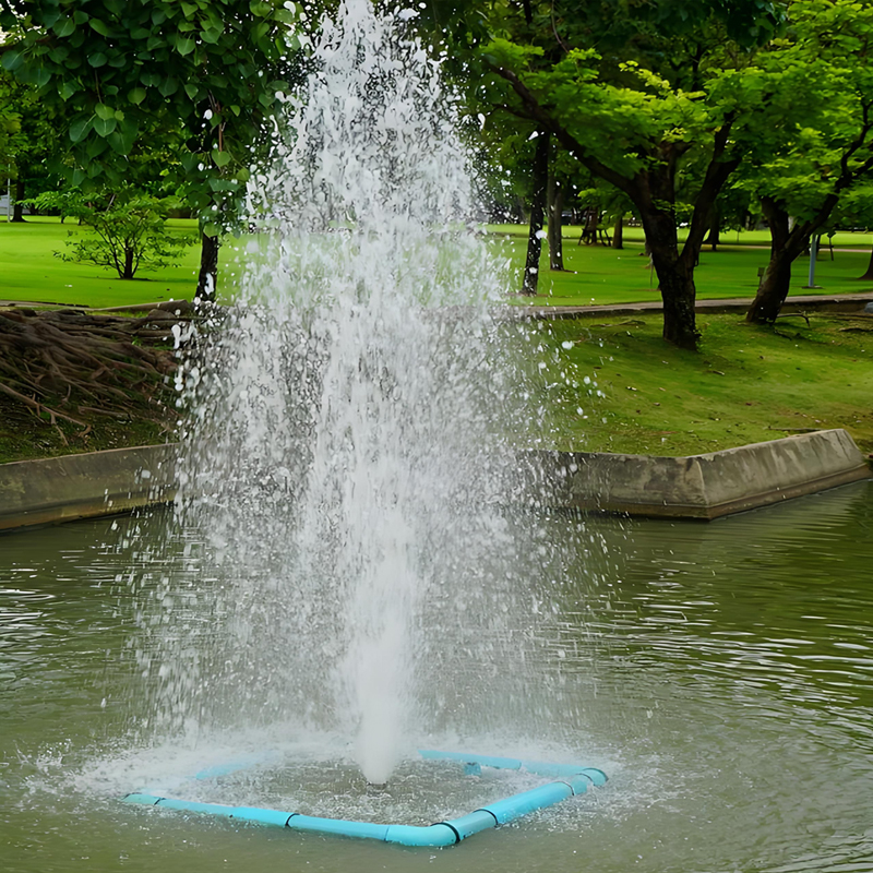 Floating Dancing Fountains Aerator Solar Powered River Park Landscape Small Pond Fountain