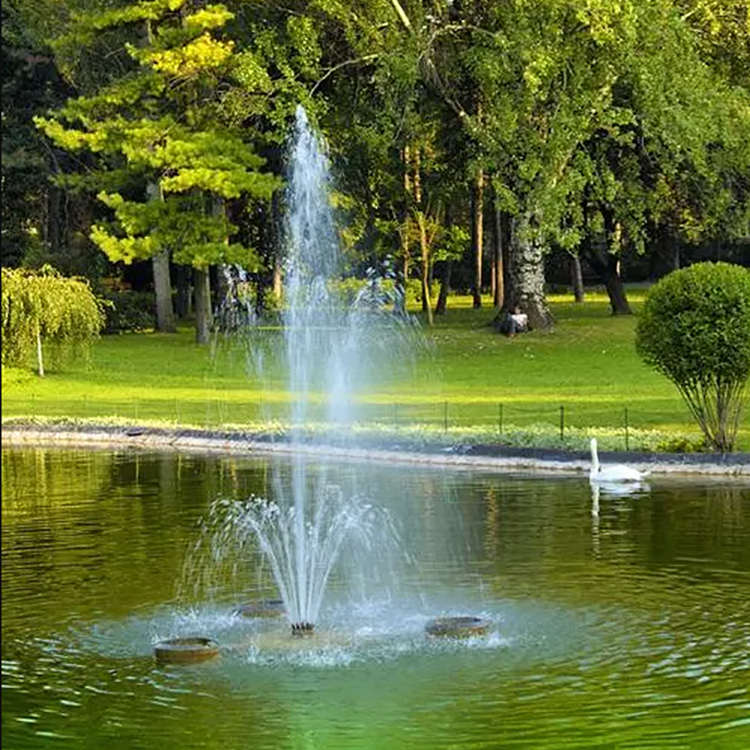 Floating RGB LED Stainless Steel Fountain — Dynamic Water Display System