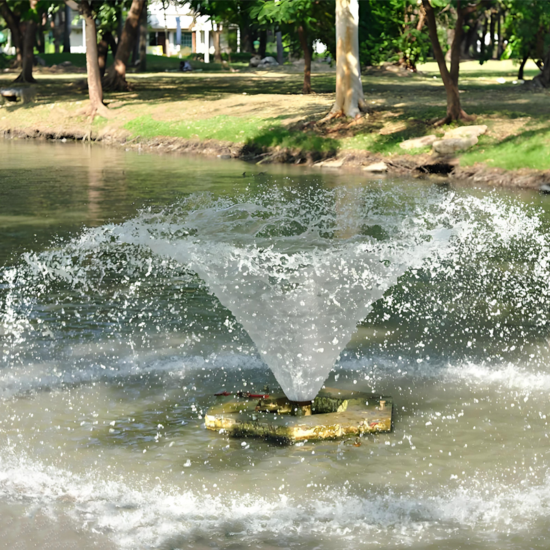 Floating Dancing Fountains Aerator Solar Powered River Park Landscape Small Pond Fountain