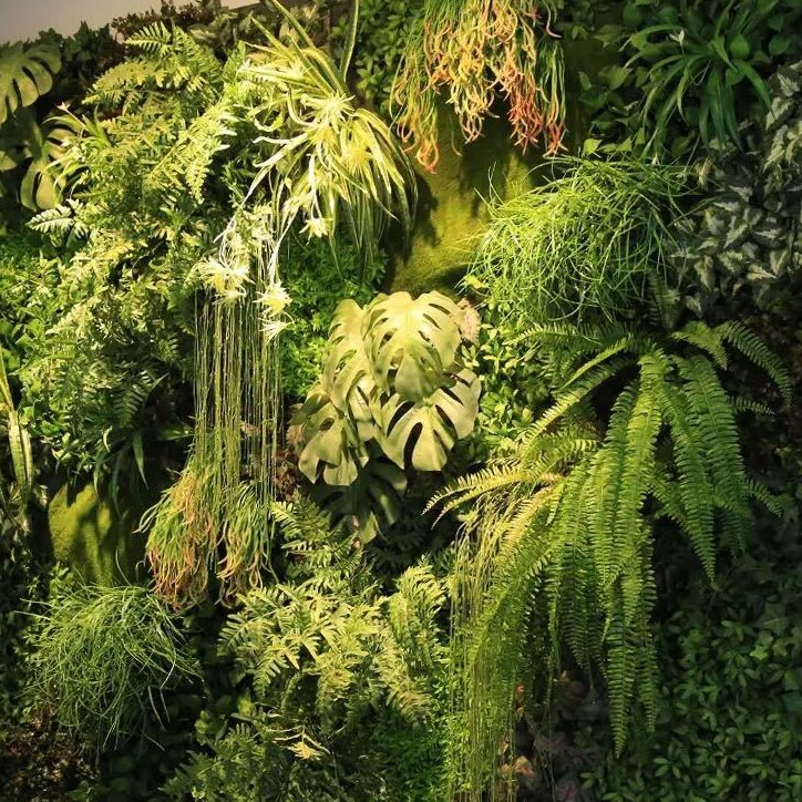 Jungle Wall Plants Moss Panel Vertical Garden, Landscaping Decking Lichen