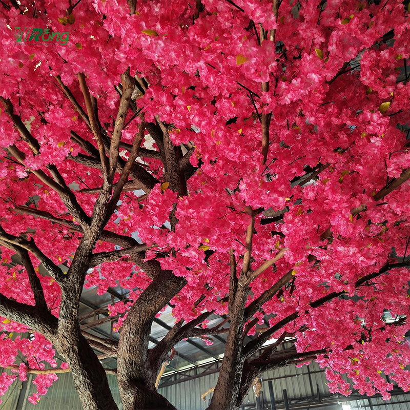 Faux Silk Sakura Branches Tree Red 4m 5m 6m Artificial Japanese Cherry Blossom Tree