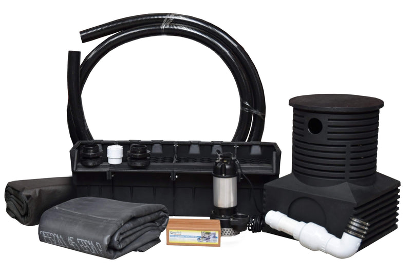EasyPro Large "Just-A-Falls" Kit – Complete 18' x 50" Pondless Waterfall System