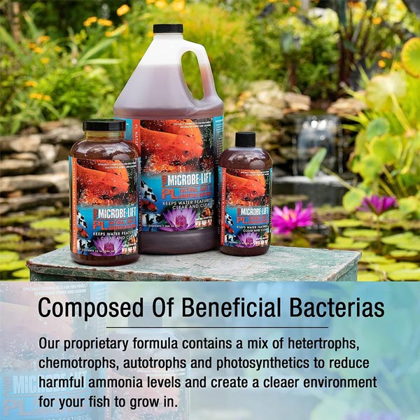 Microbe-Lift PL – 1 Gallon (Beneficial Bacteria for Ponds)
