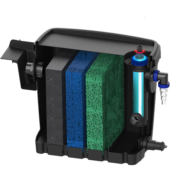 Matala BioSteps-II Filter with 16 Watt UV Clarifier – Up to 2,000 Gallons