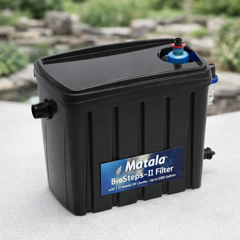 Matala BioSteps-II Filter with 16 Watt UV Clarifier – Up to 2,000 Gallons