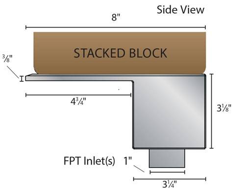 Blue Thumb Stainless Medium Formal Falls 28"