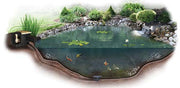 EasyPro ES16AFB Pro-Series 11' × 16' Small Pond Kit – Complete Koi & Water Garden System with Skimmer, AquaFalls & Pump