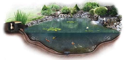 EasyPro ES16AFB Pro-Series 11' × 16' Small Pond Kit – Complete Koi & Water Garden System with Skimmer, AquaFalls & Pump
