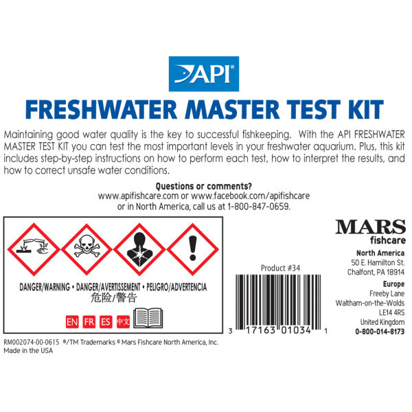 API Freshwater Master Test Kit – Complete Water Quality Testing Kit