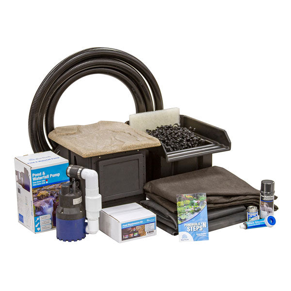 Blue Thumb Small DIY Pond Kit – Complete 8' x 11' Backyard Pond System