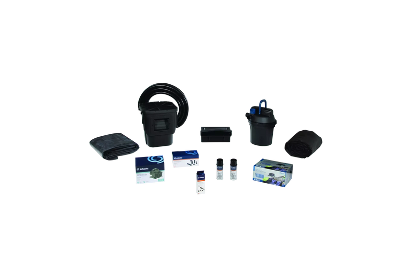 Atlantic Oase 94629 Small Clear Water Pond Kit 11' x 11' – Complete Backyard Ecosystem with Skimmer & BioFalls
