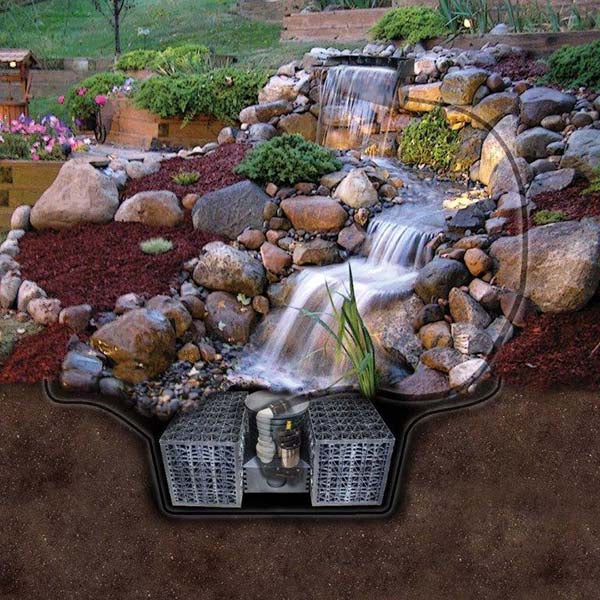 EasyPro Extra Large "Just-A-Falls" Kit – Complete 30' Long x 82" Wide Waterfall System